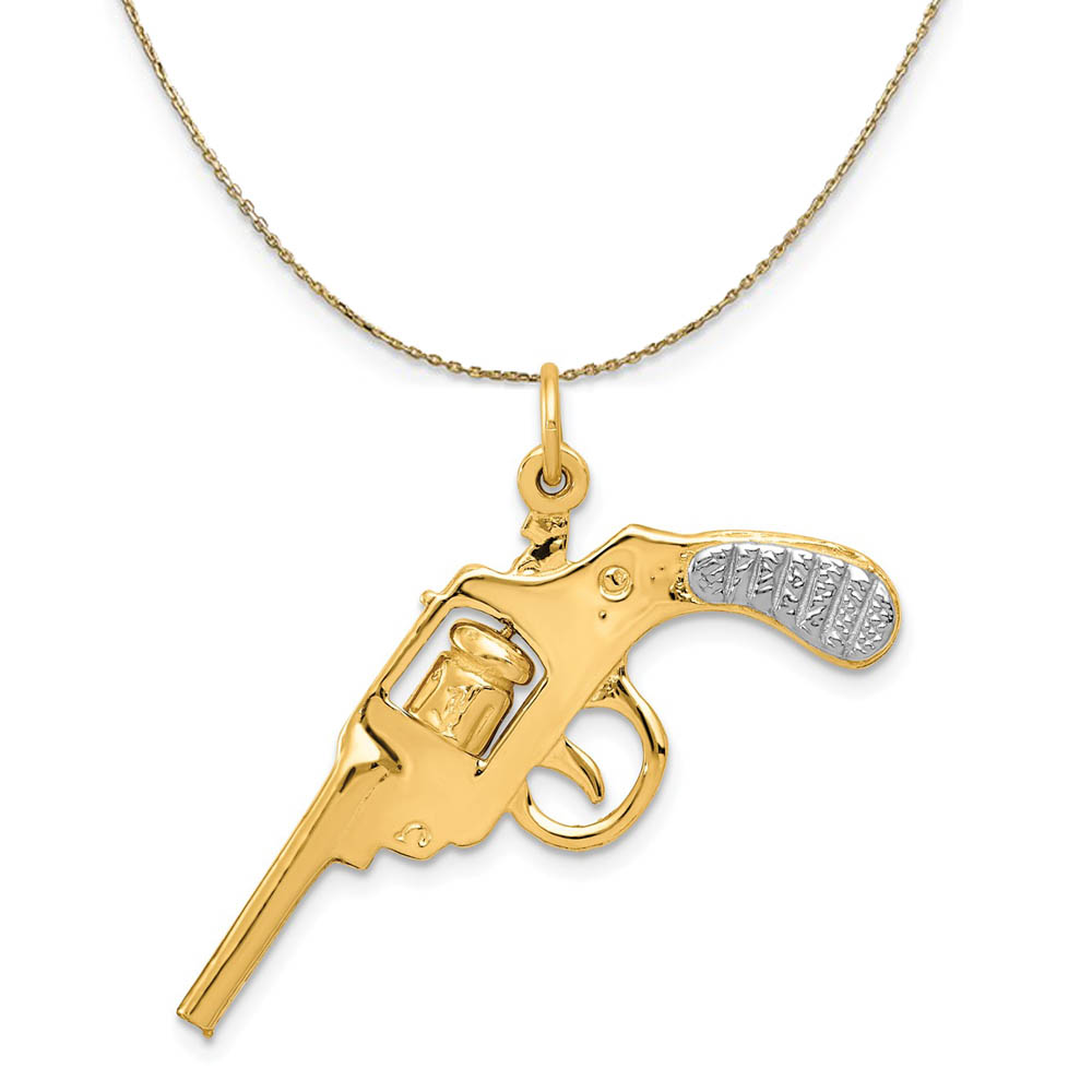 14k Yellow Gold Revolver Necklace