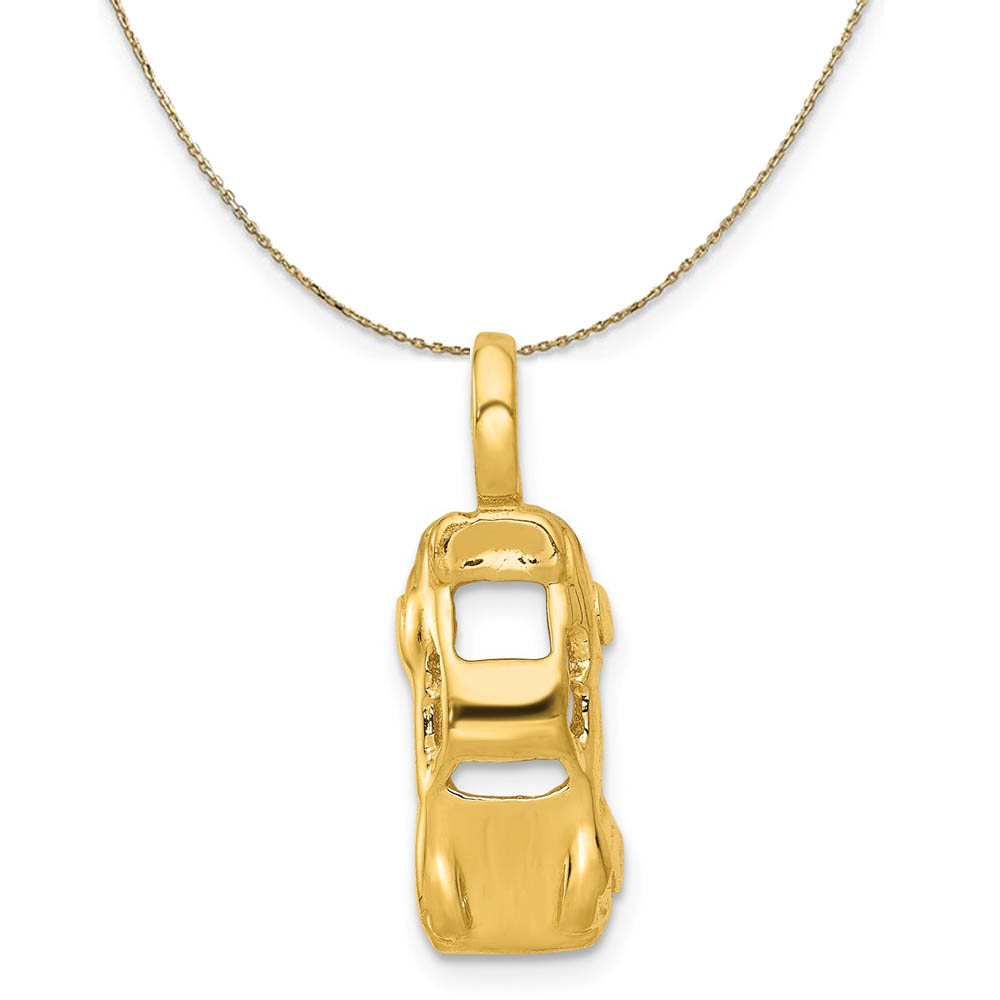 14k Yellow Gold Sports Car Necklace
