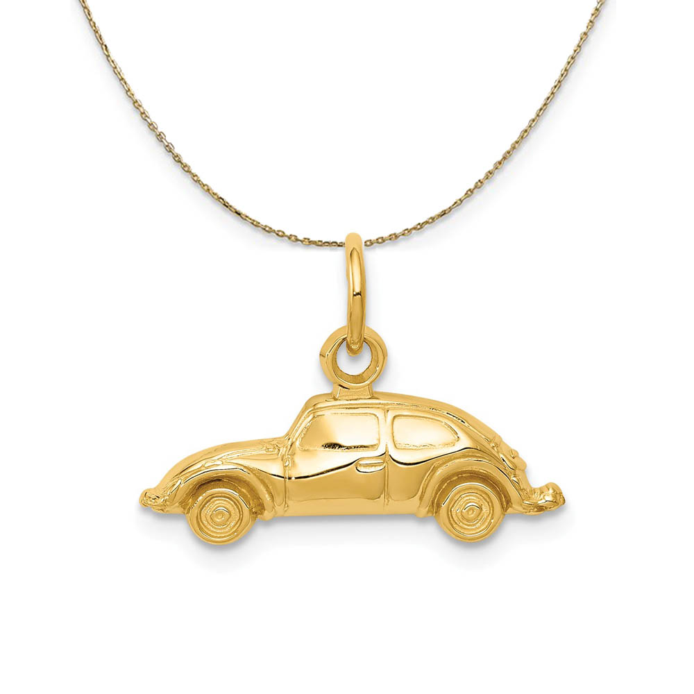 14k Yellow Gold Polished Car Necklace