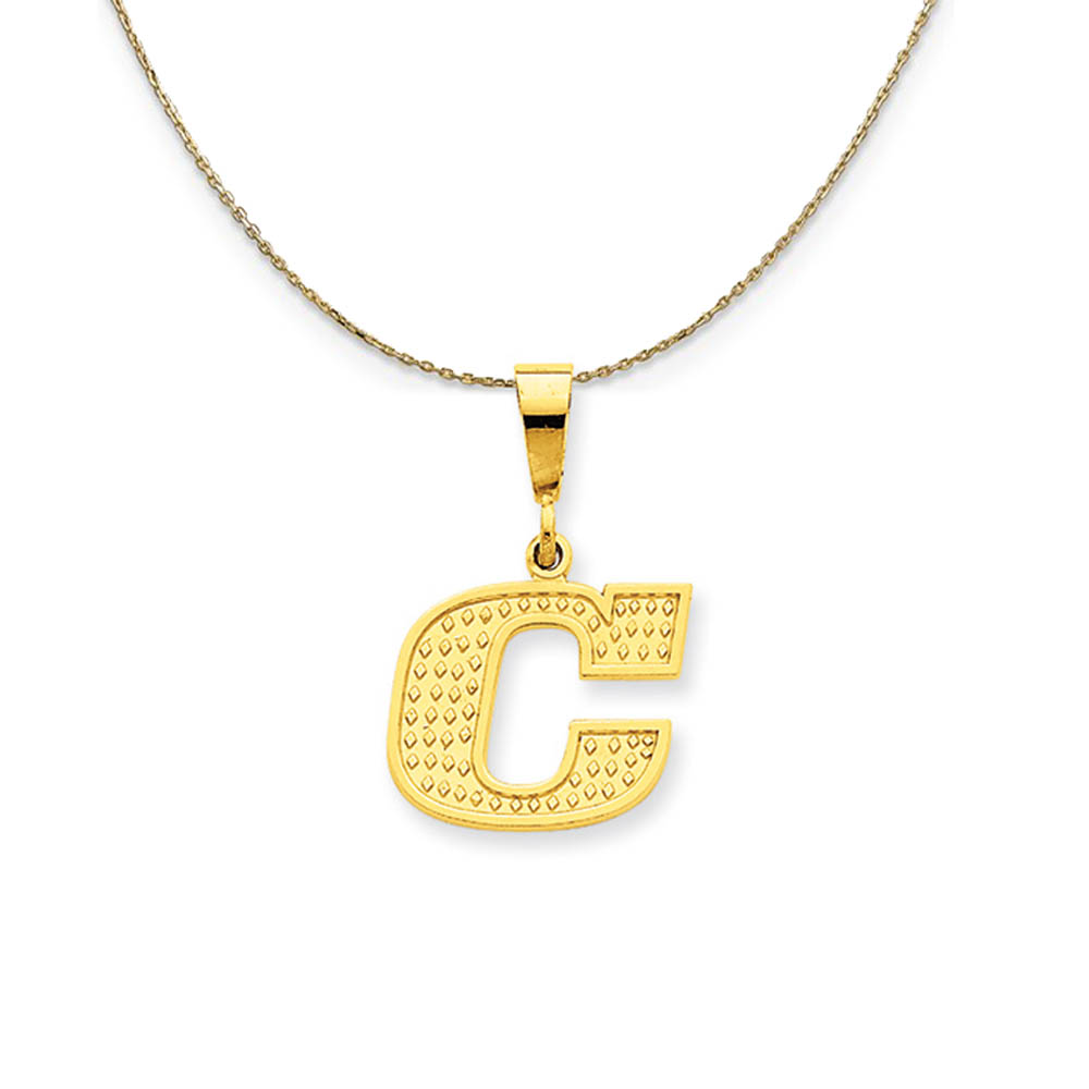 14k Yellow Gold, Ashley, Initial C Necklace