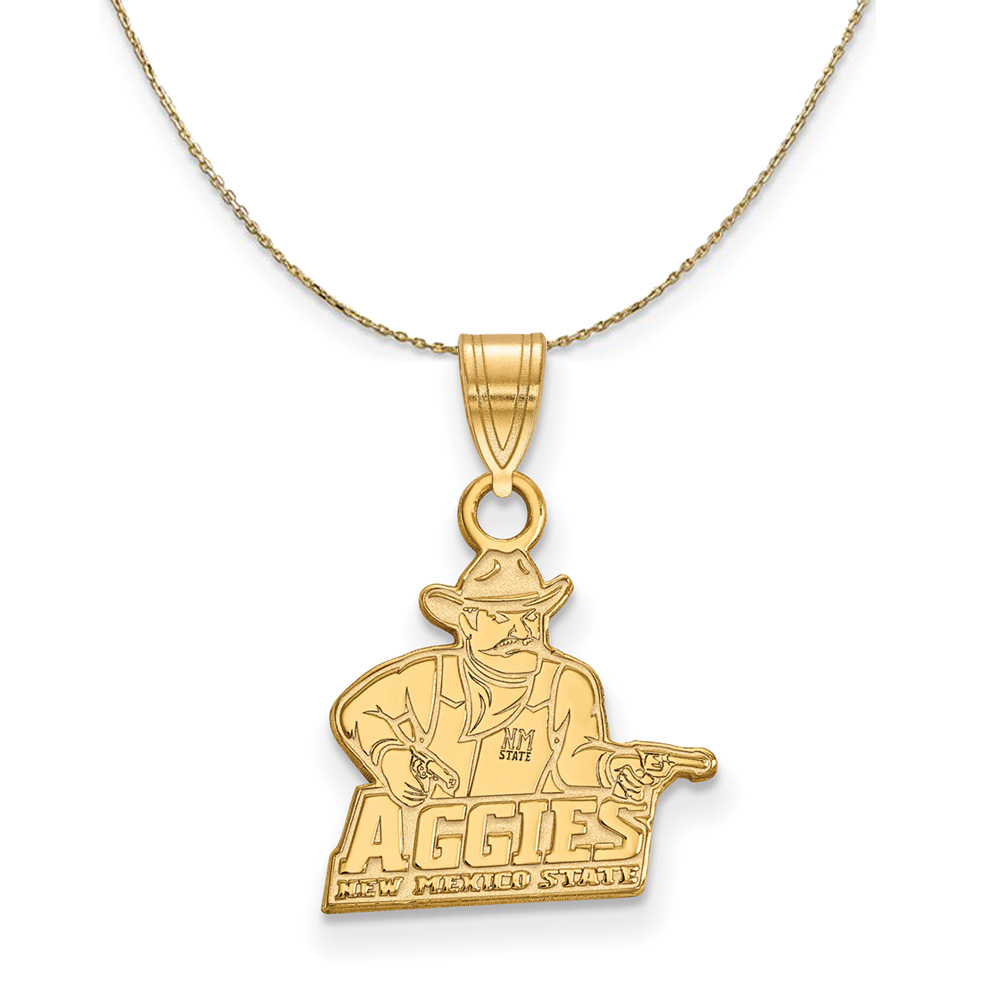 14k Yellow Gold New Mexico State Necklace