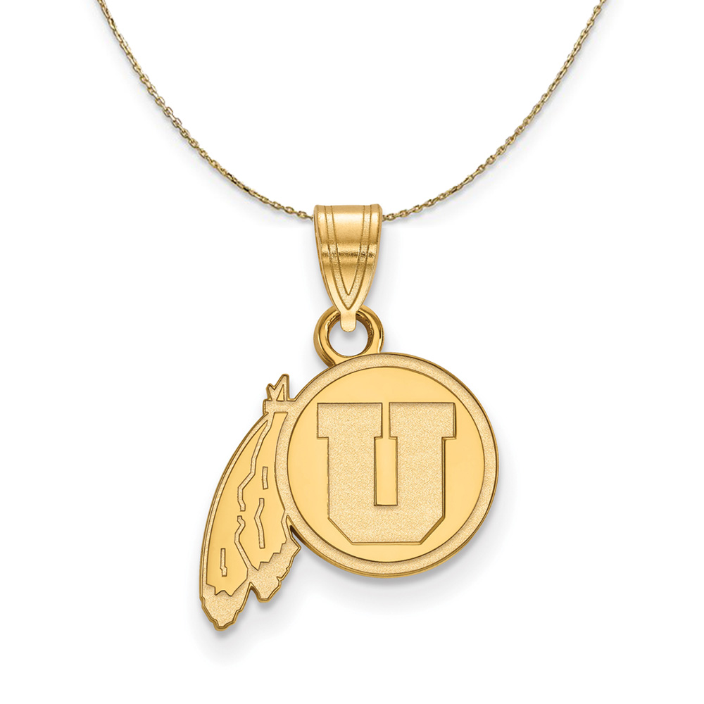 14k Yellow Gold U. of Utah Necklace
