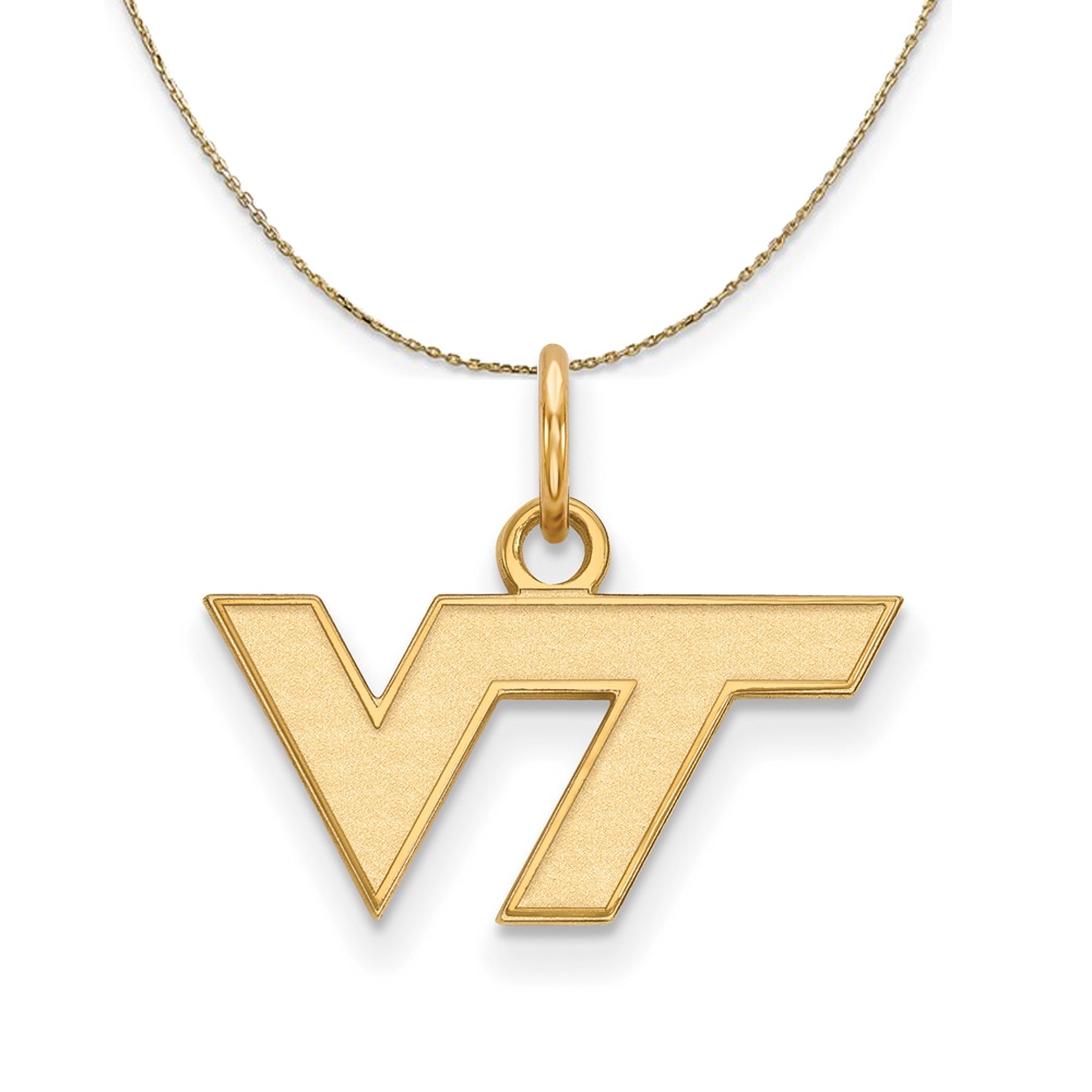 14k Yellow Gold Virginia Tech X-Small Necklace