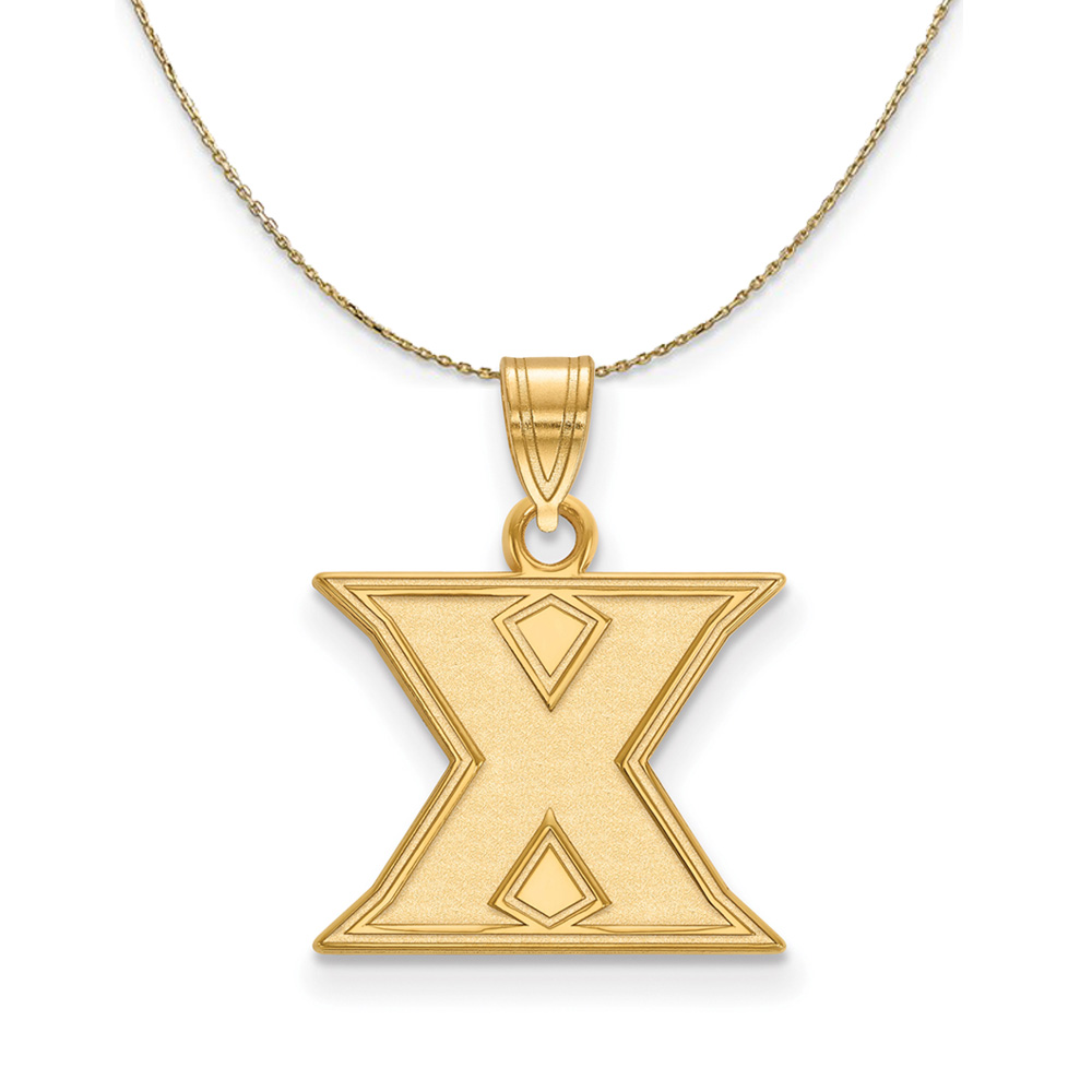 14k Yellow Gold Xavier U. Initial X Necklace