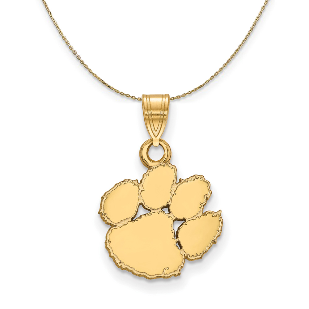 14k Yellow Gold Clemson U Necklace