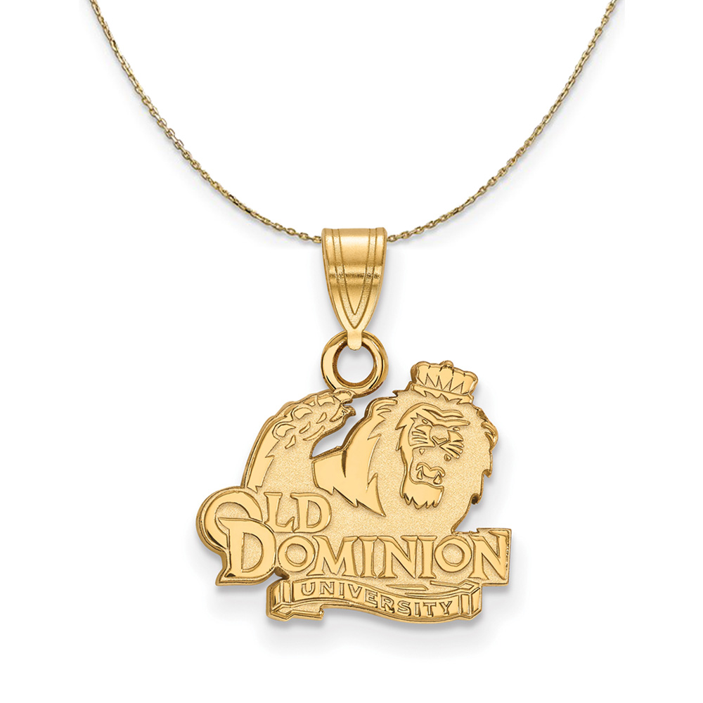 14k Yellow Gold Old Dominion U. Logo Necklace