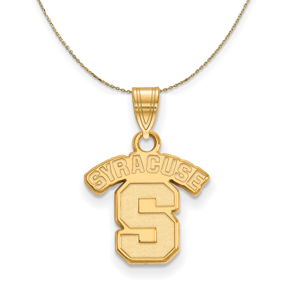 14k Yellow Gold Syracuse U. Logo Necklace