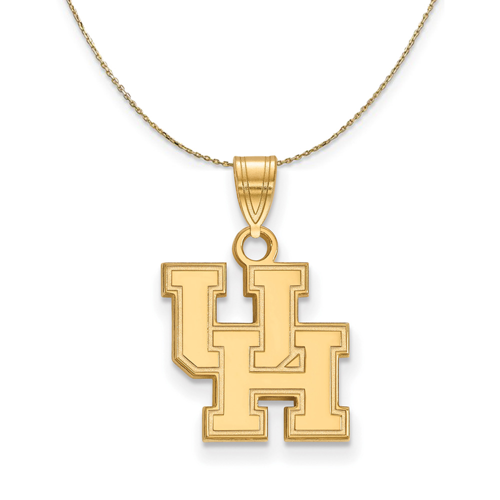 14k Yellow Gold U. of Houston Necklace