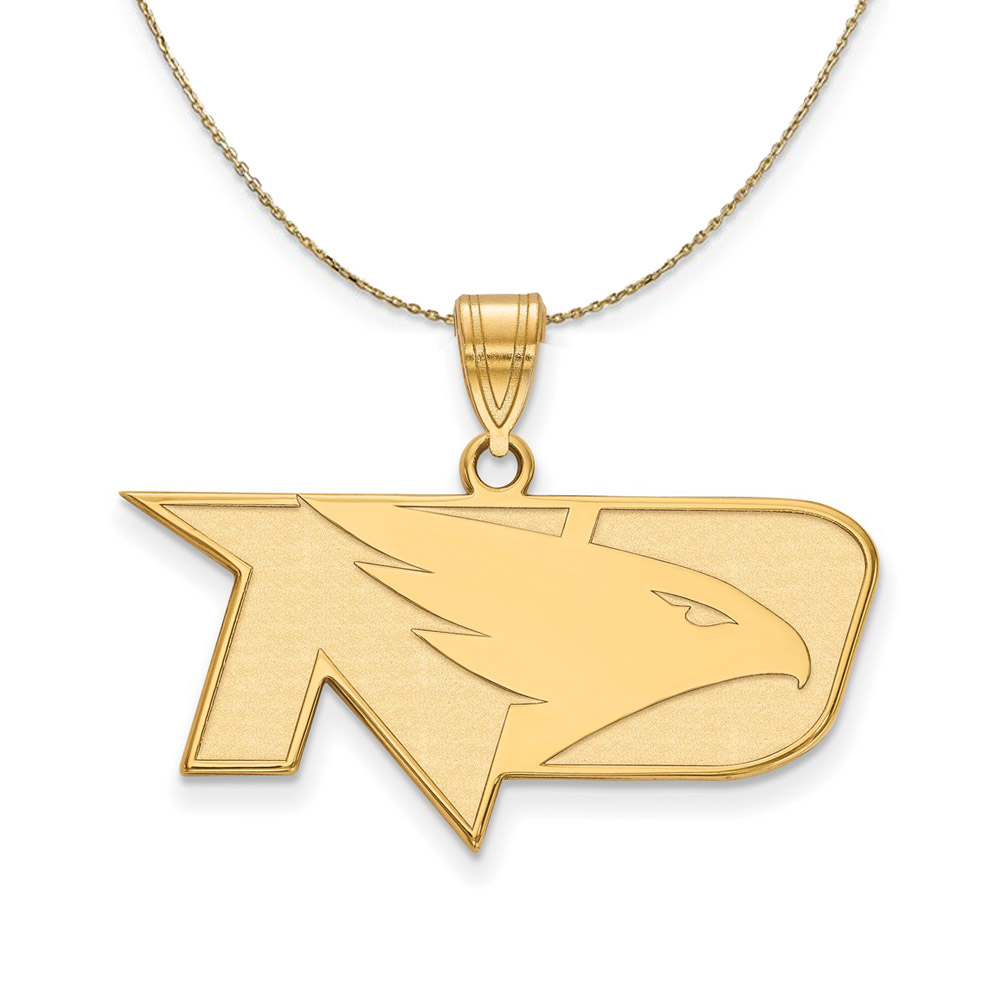 14k Yellow Gold North Dakota Logo Necklace
