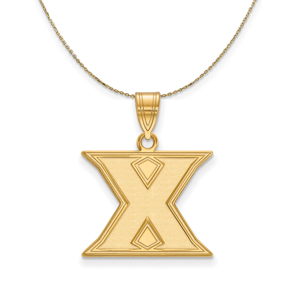 14k Yellow Gold Xavier U. Initial X Necklace