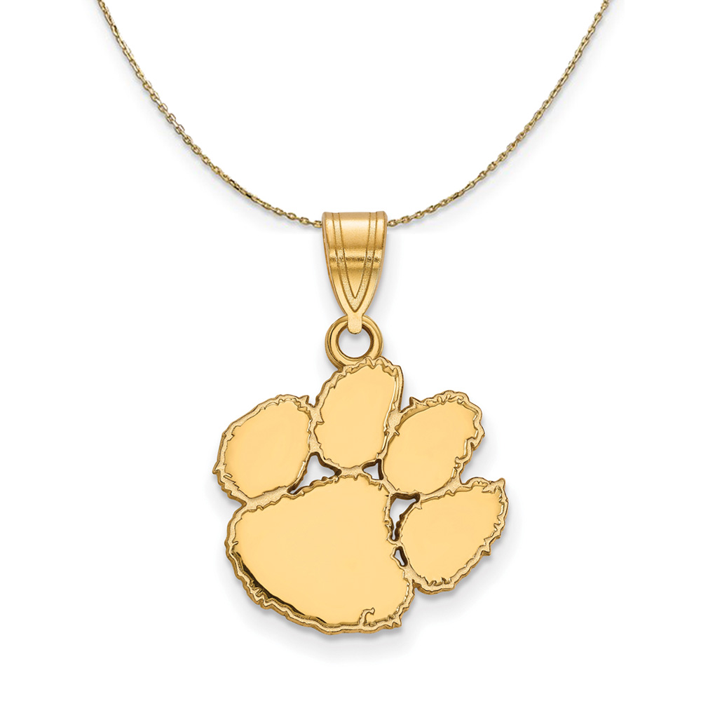 14k Yellow Gold Clemson U Necklace