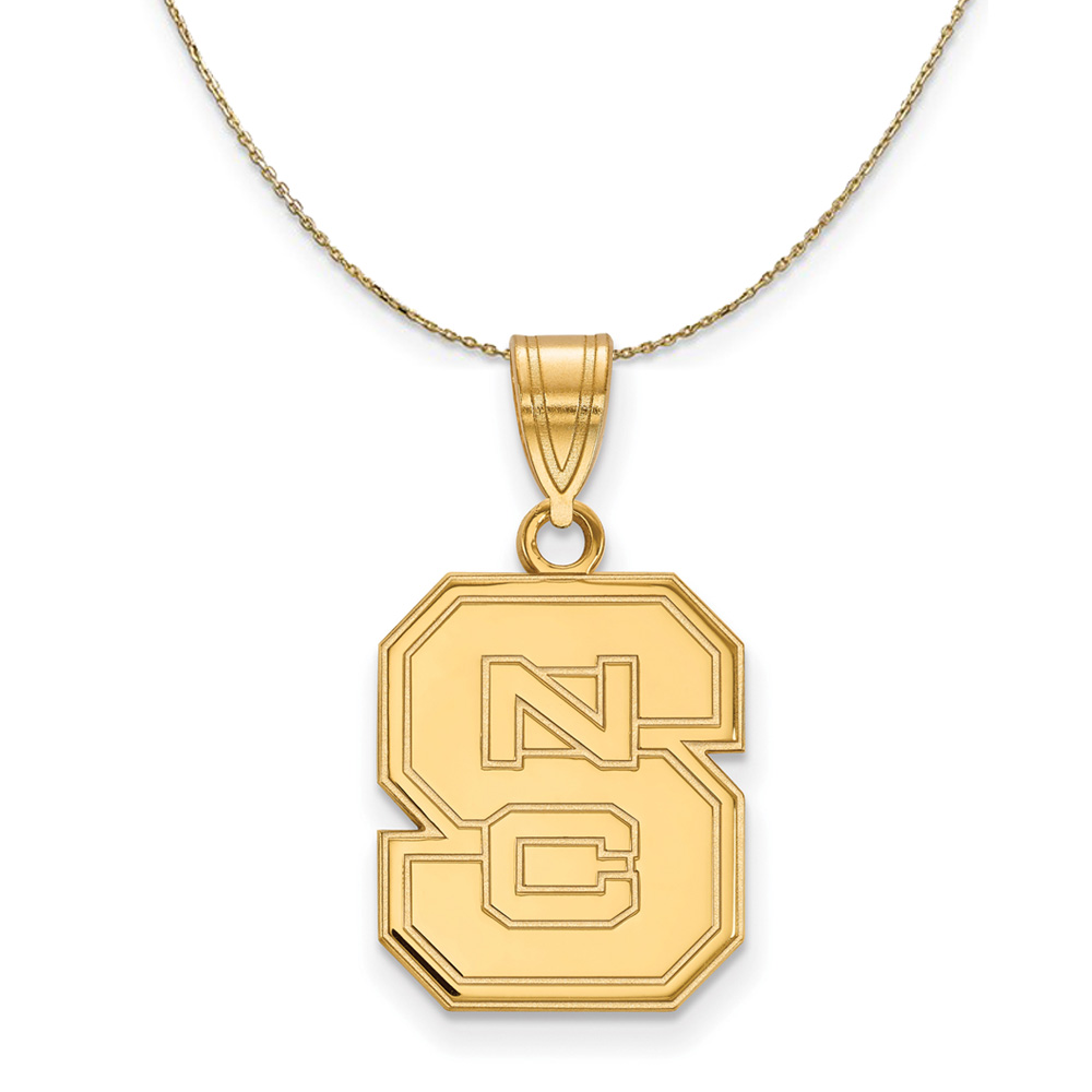 14k Yellow Gold North Carolina Logo Necklace