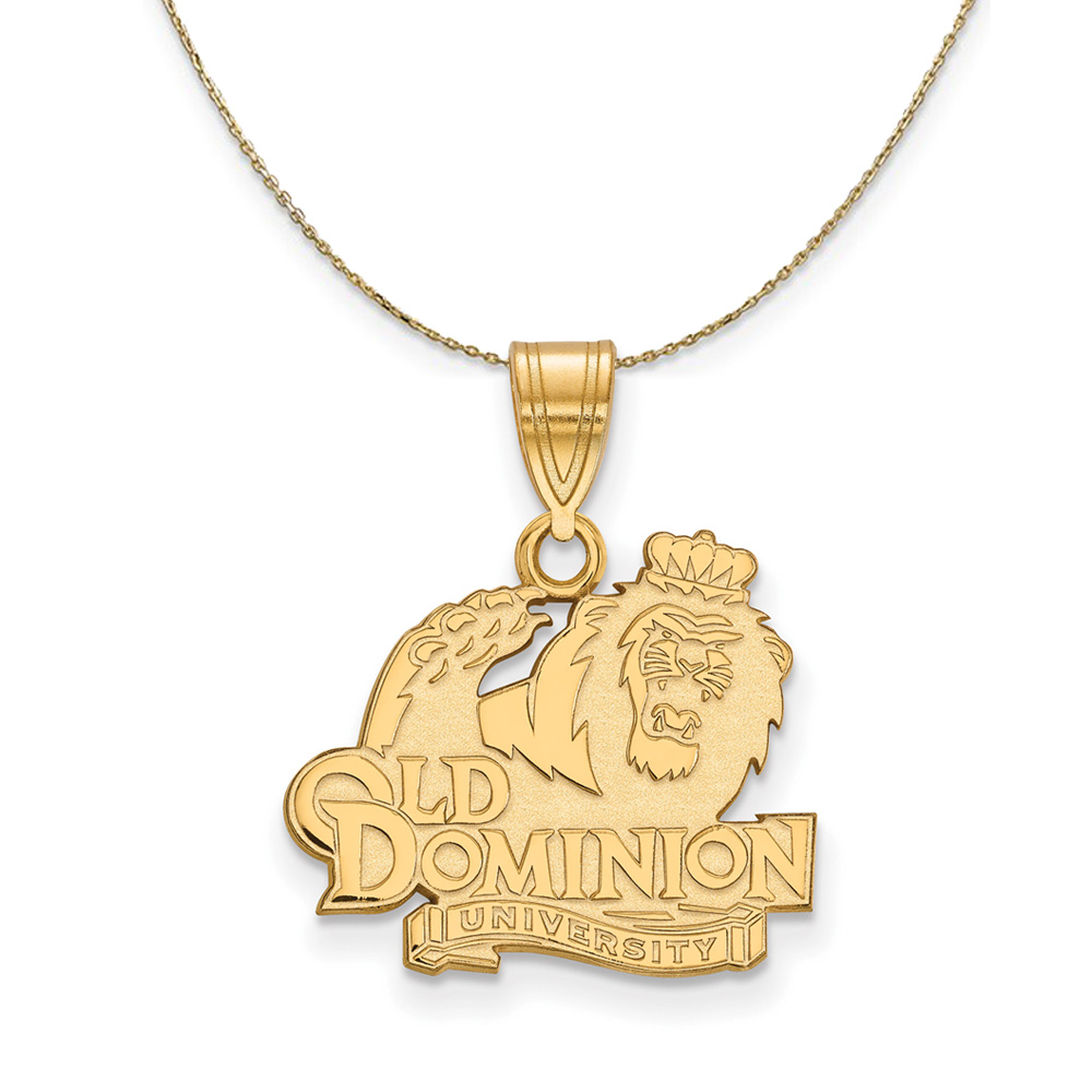 14k Yellow Gold Old Dominion U. Logo Necklace