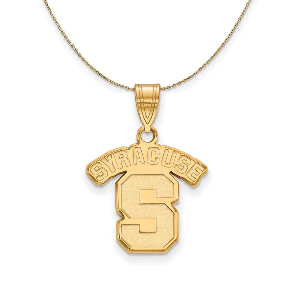 14k Yellow Gold Syracuse U. Logo Necklace