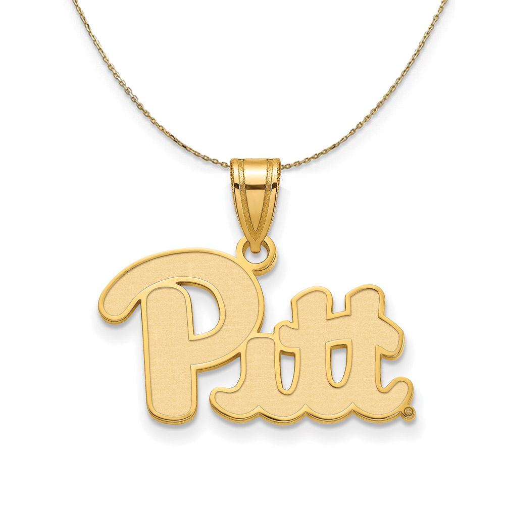 14k Yellow Gold U. of Pittsburgh 'Pitt' Necklace