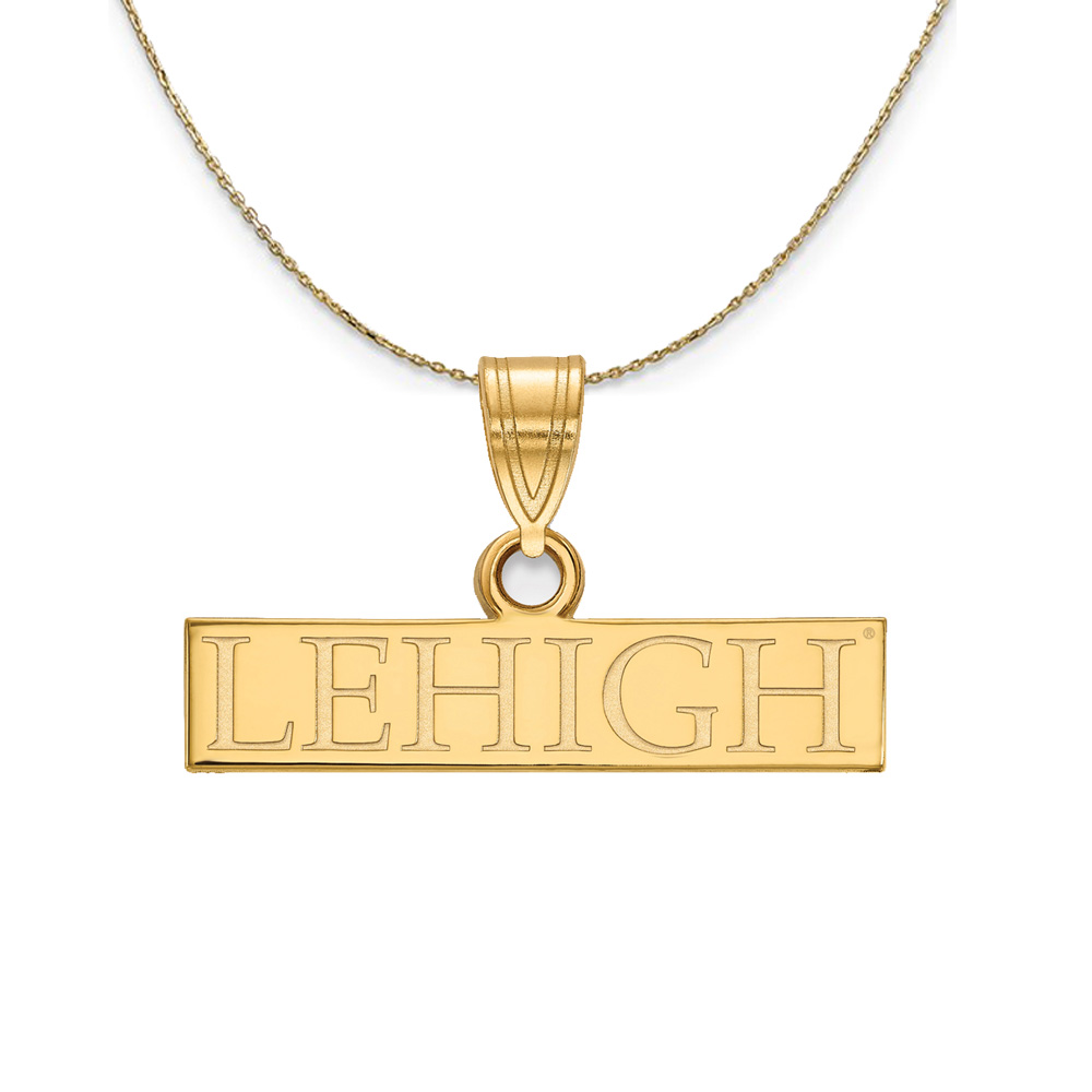14k Yellow Gold Lehigh U Necklace