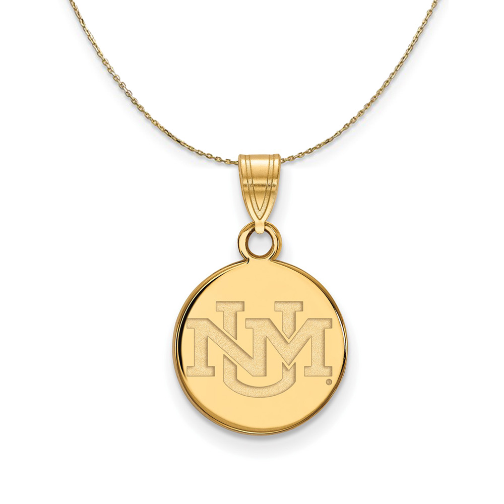 14k Yellow Gold U. of New Mexico Necklace