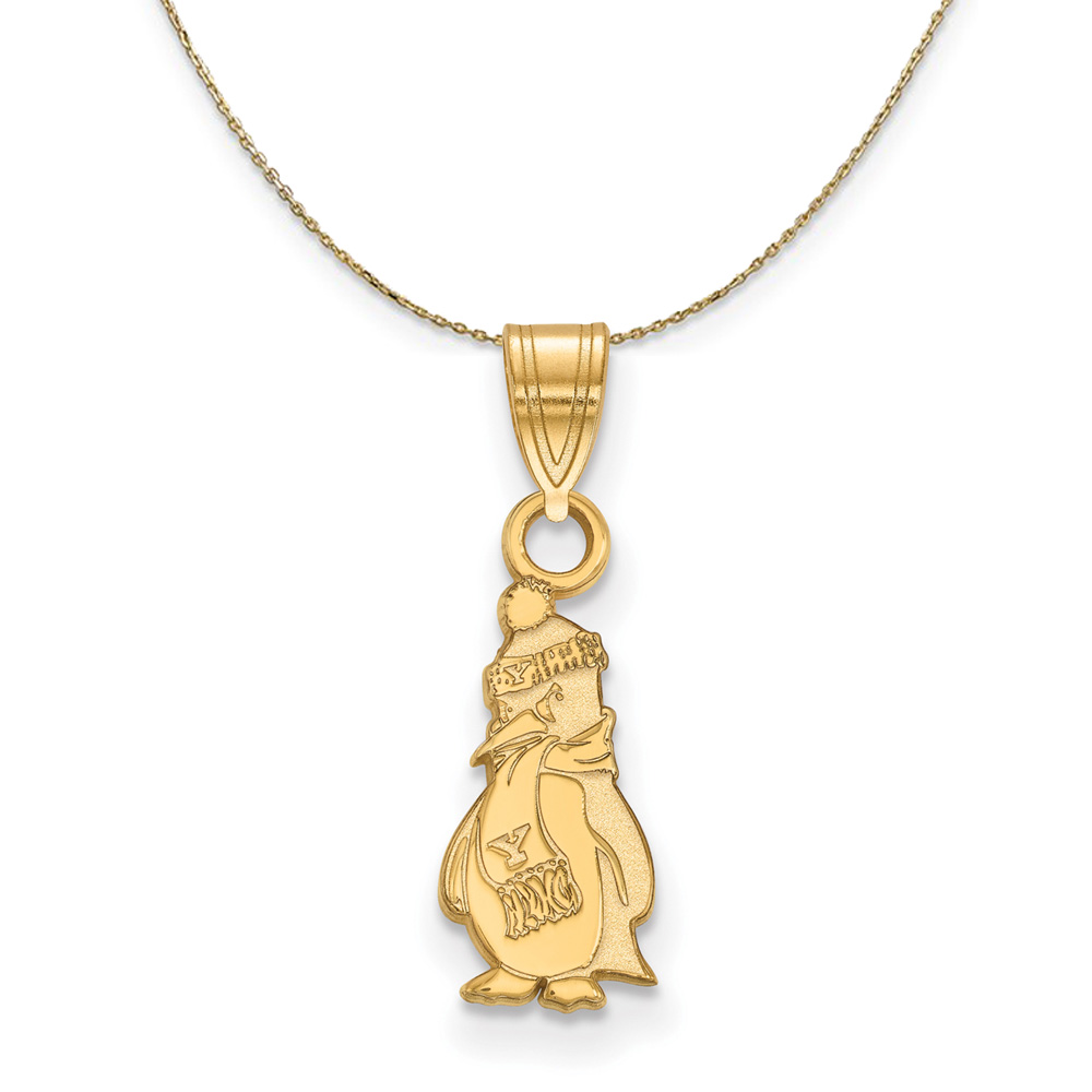 14k Yellow Gold Youngstown State Logo Necklace