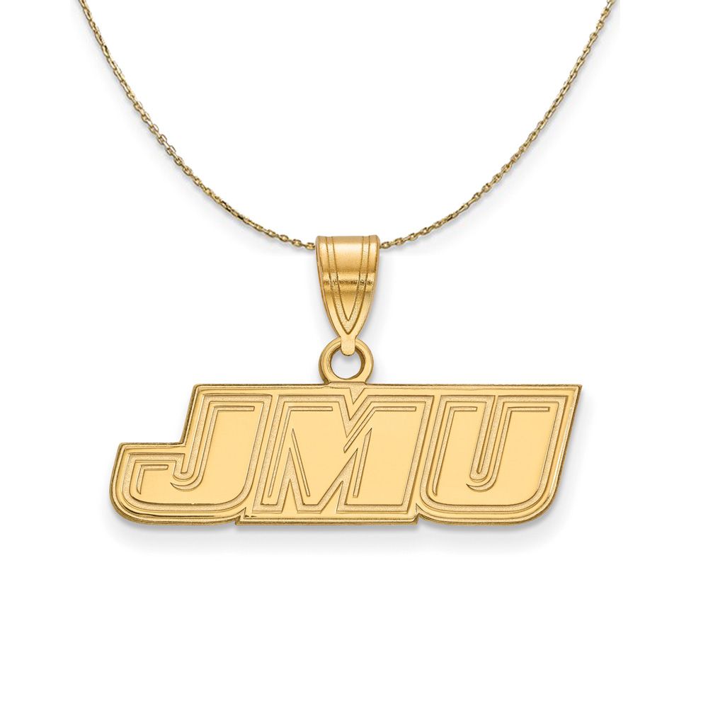 14k Yellow Gold James Madison U Necklace