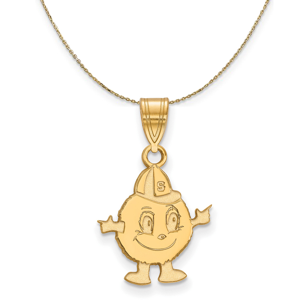 14k Yellow Gold Syracuse U. Necklace