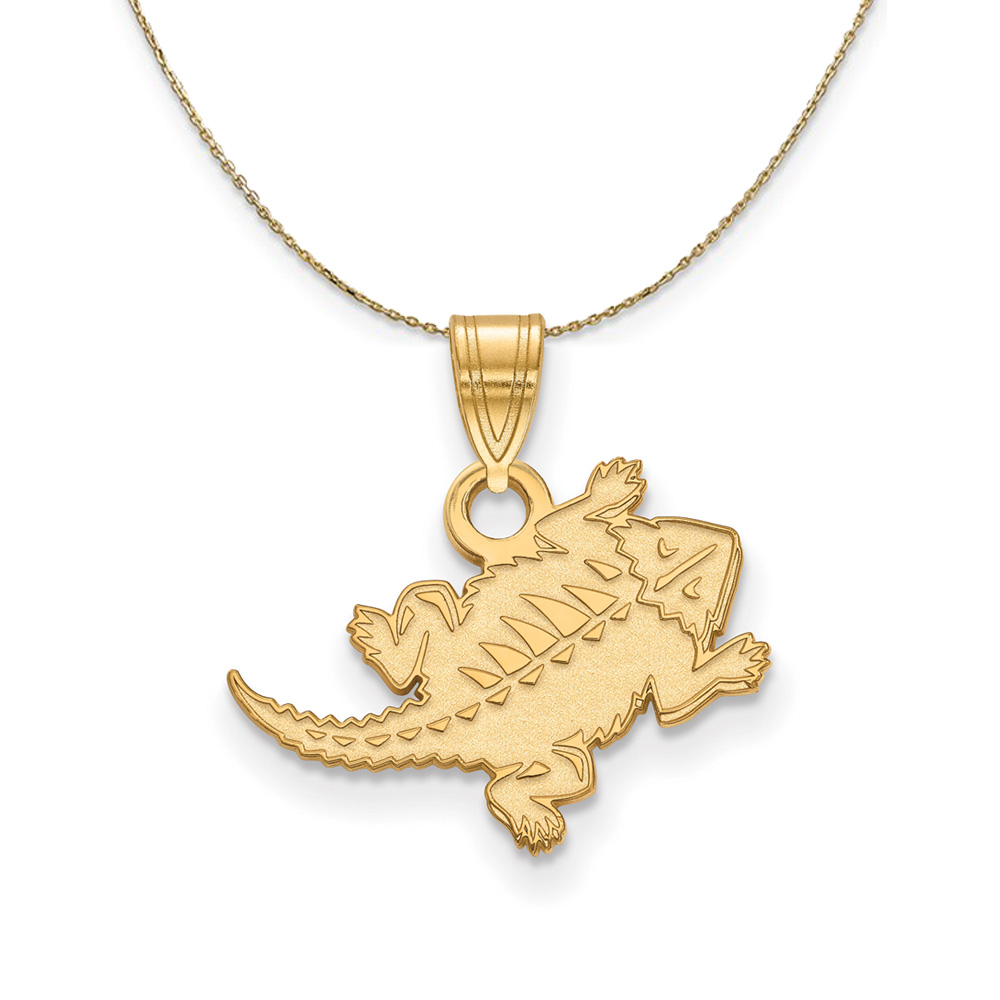 14k Yellow Gold Texas Christian U. Necklace