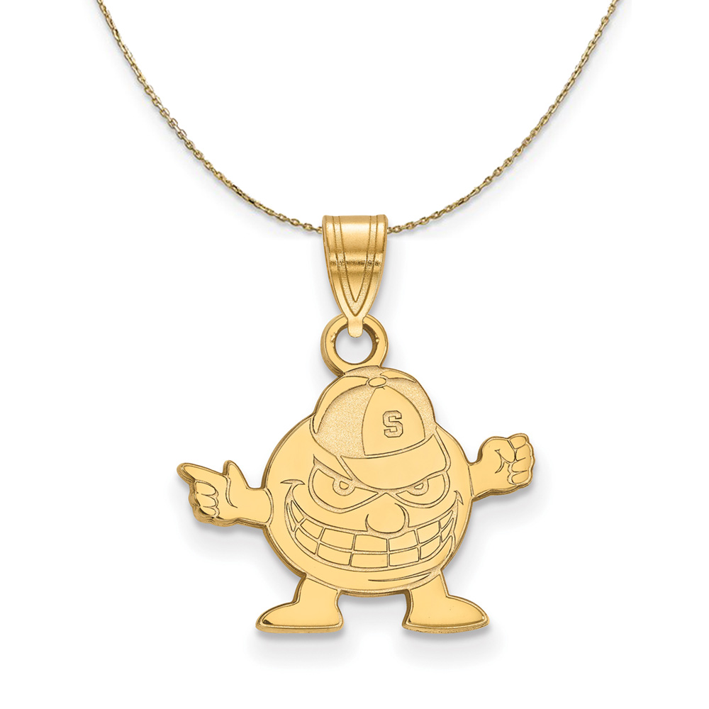 14k Yellow Gold Syracuse U. Necklace