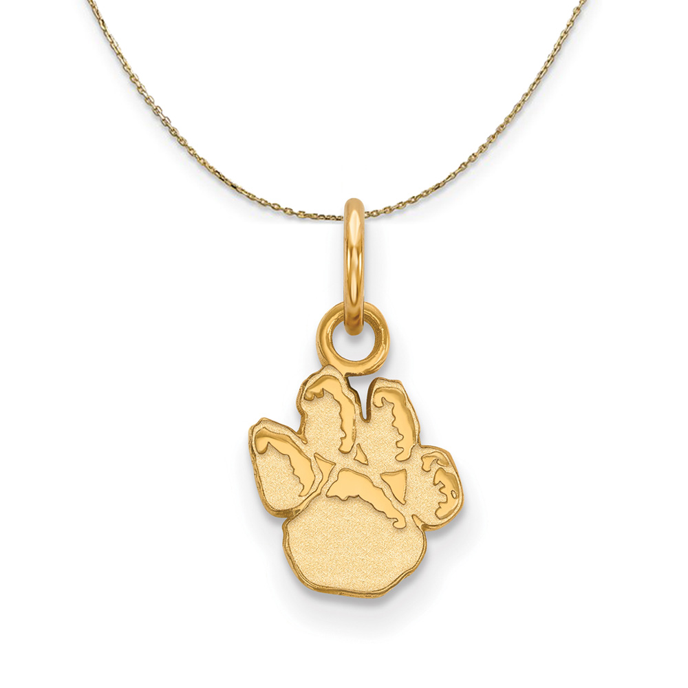 14k Yellow Gold U. of Pittsburgh X-Small Necklace