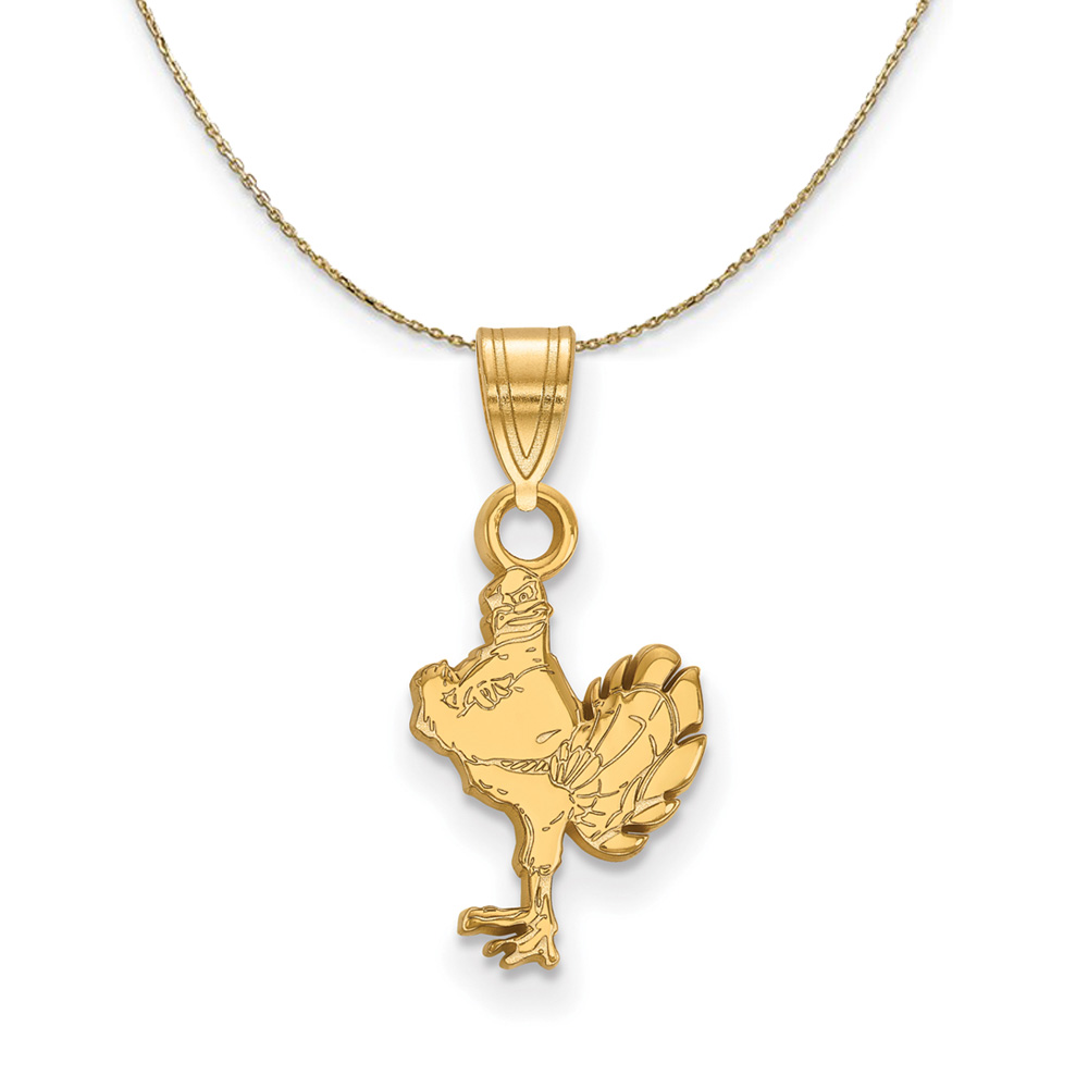 14k Yellow Gold Virginia Tech Mascot Necklace