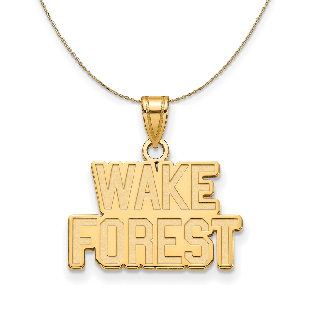 14k Yellow Gold Wake Forest U. Sm 'WF
