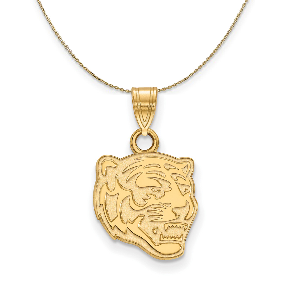 14k Yellow Gold U. of Memphis Tigers Logo Necklace