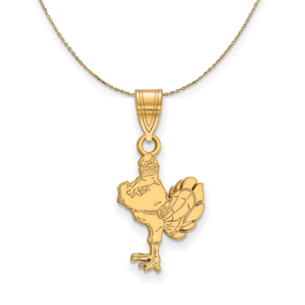 14k Yellow Gold Virginia Tech Necklace