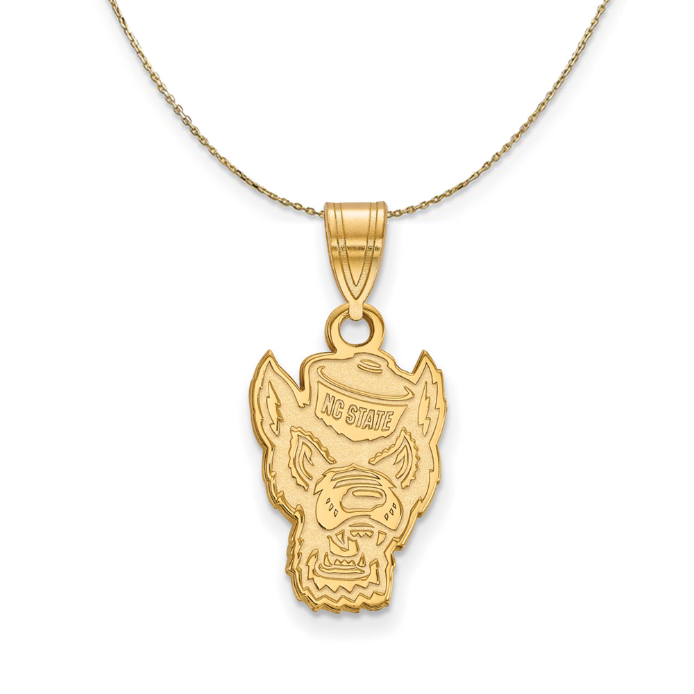 14k Yellow Gold North Carolina Mascot Necklace