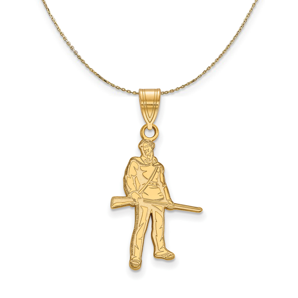 14k Yellow Gold West Virginia U. Necklace