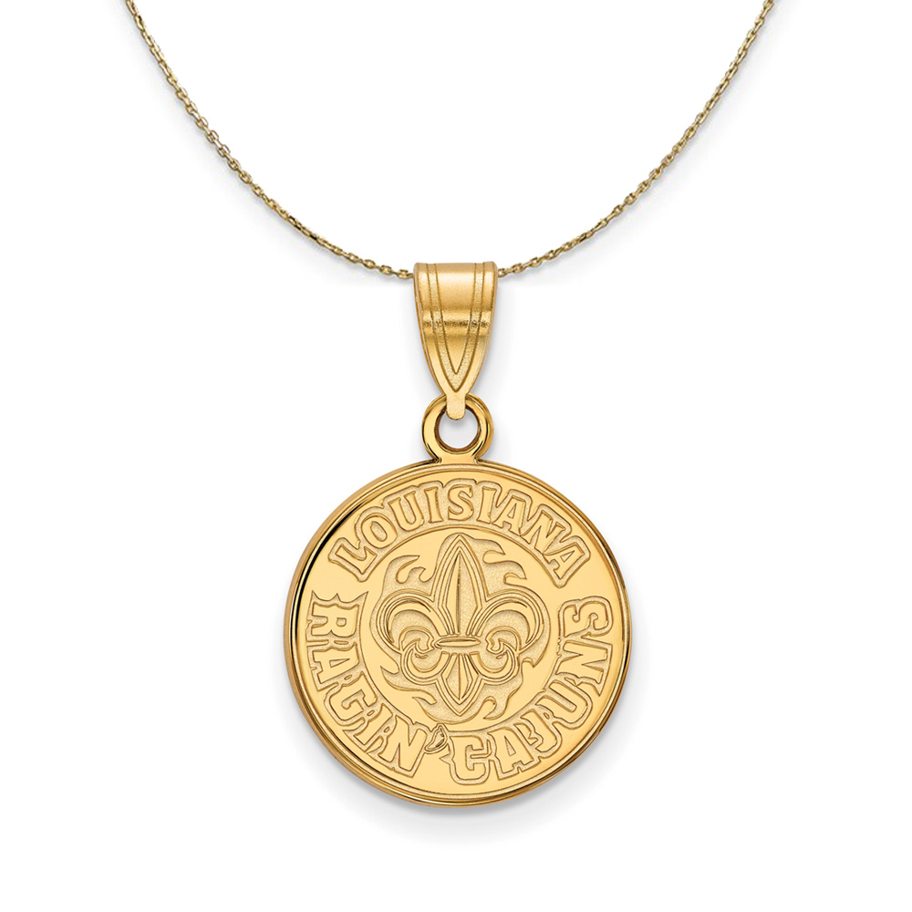 14k Gold U. of Louisiana at Lafayette Necklace