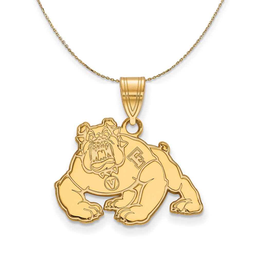 14k Yellow Gold California State Fresno Necklace
