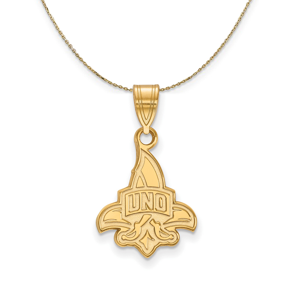 14k Yellow Gold U. of New Orleans Necklace