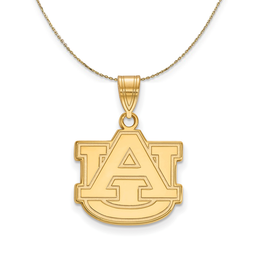 14k Yellow Gold Auburn U 'AU' Necklace