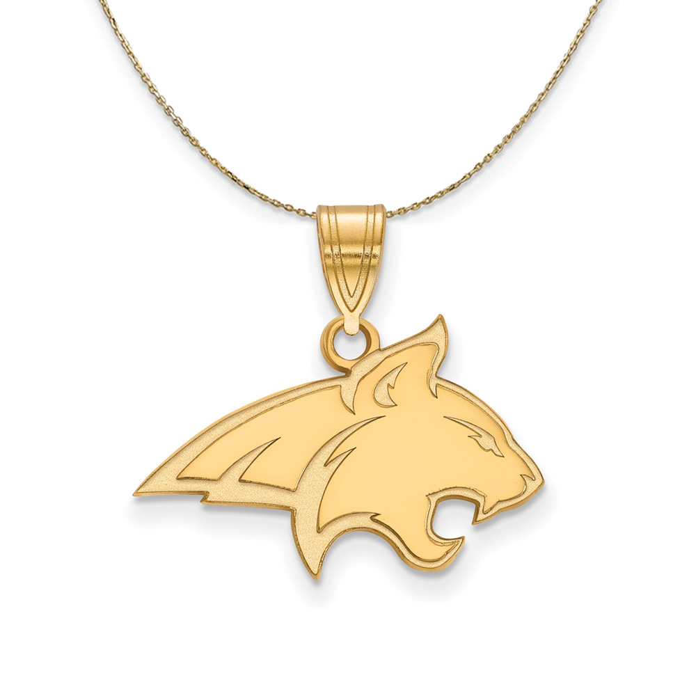 14k Yellow Gold Montana State Mascot Necklace