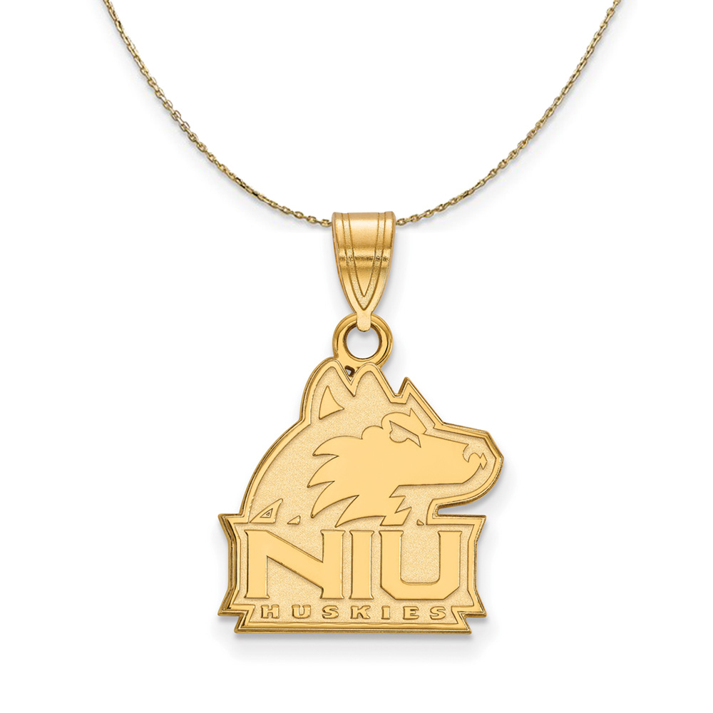 14k Yellow Gold Northern Illinois U. Necklace