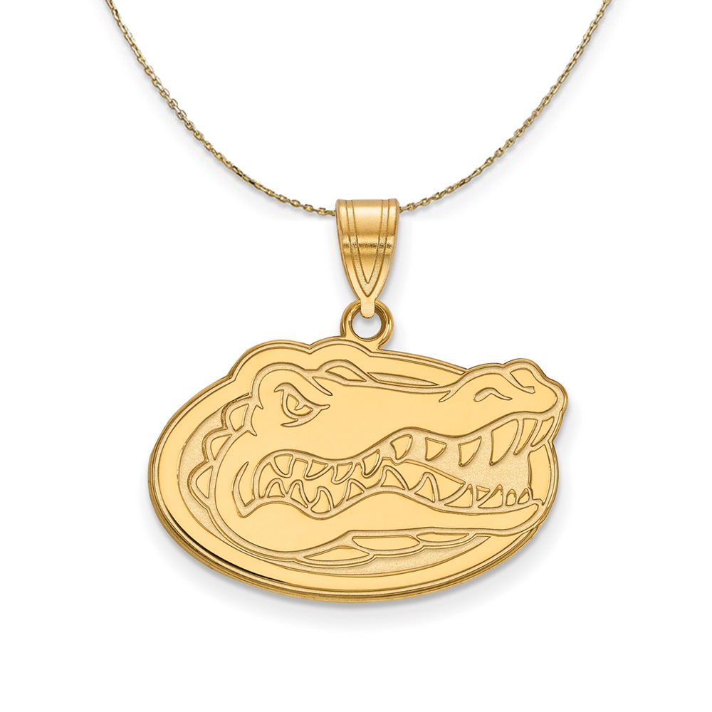 14k Yellow Gold U of Florida Mascot Necklace
