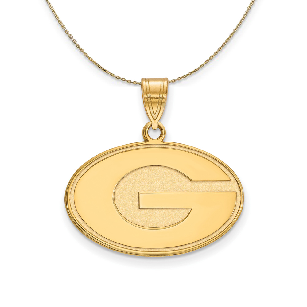 14k Yellow Gold U. of Georgia 'G' Necklace