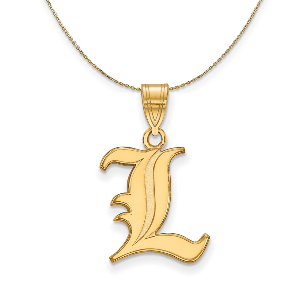 14k Yellow Gold U. of Louisville Necklace