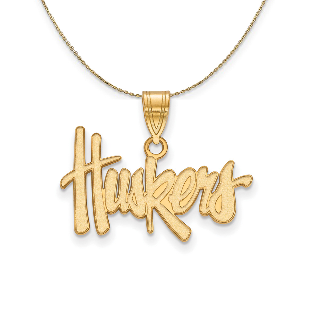 14k Yellow Gold U. of Nebraska 'Huskers' Necklace