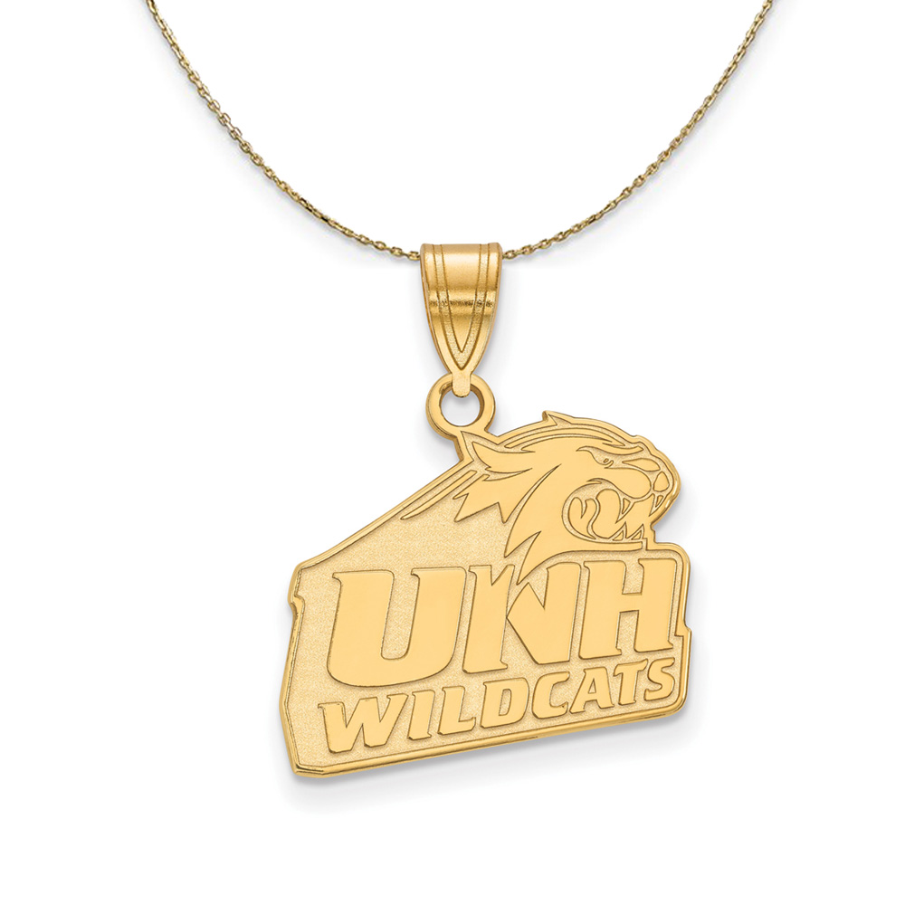 14k Yellow Gold U. of New Hampshire Necklace