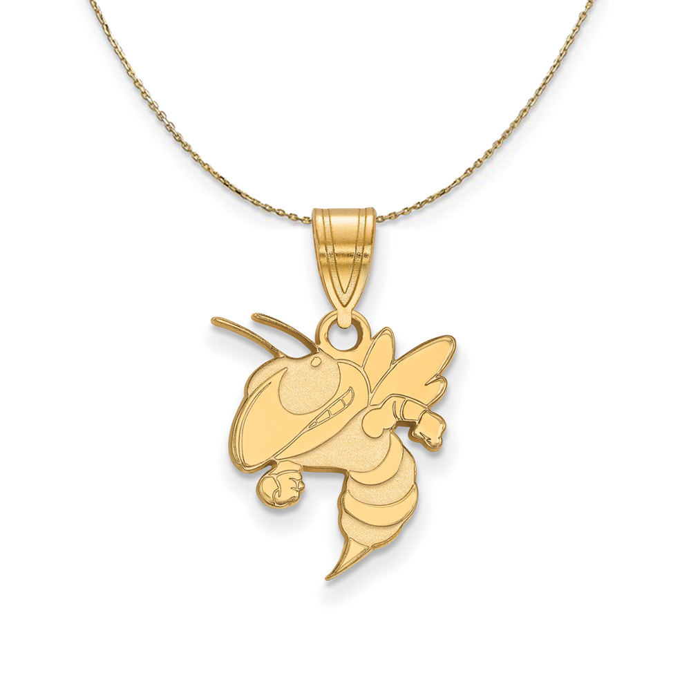 14k Yellow Gold Georgia Technology Necklace
