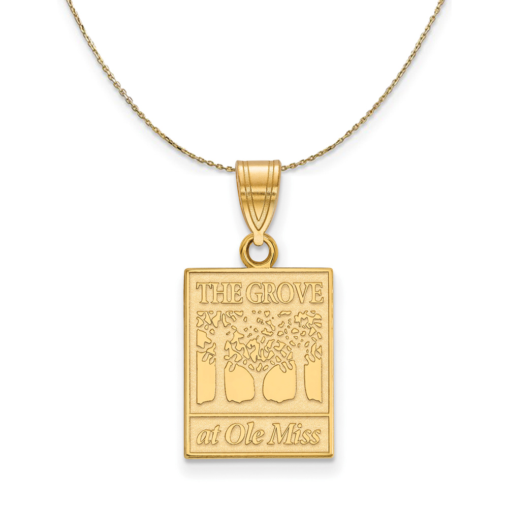 14k Yellow Gold U. of Mississippi Necklace