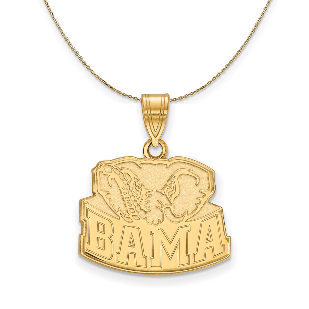 14k Yellow Gold U. of Alabama Necklace