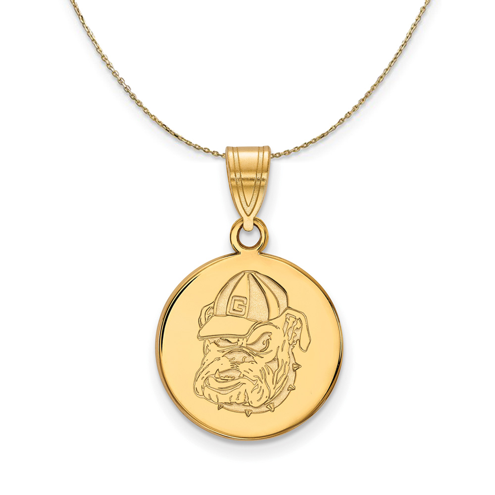 14k Yellow Gold U. of Georgia Necklace