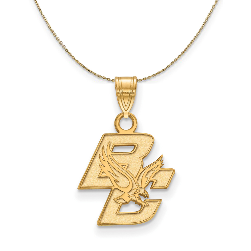 14k Yellow Gold Boston College Necklace
