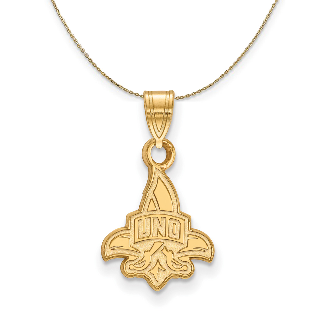 14k Yellow Gold U. of New Orleans Necklace